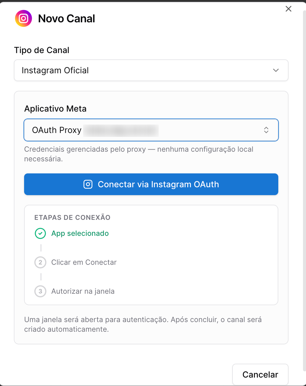 CaptaEdu - conectar canal instagram